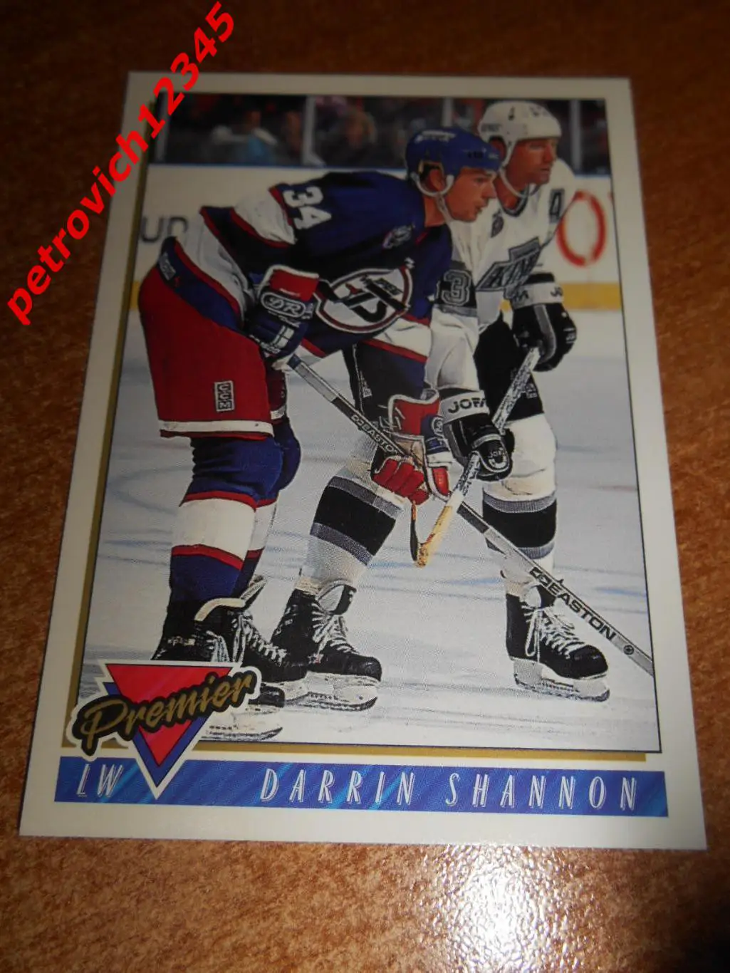 хоккей.карточка - 261 - Darrin Shannon - Winnipeg Jets