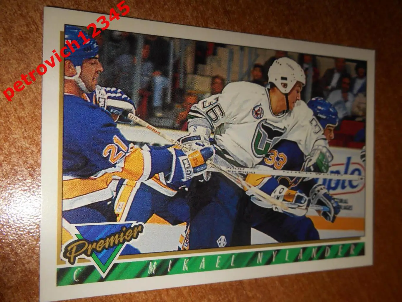 хоккей.карточка - 99 - Mikael Nylander - Hartford Whalers