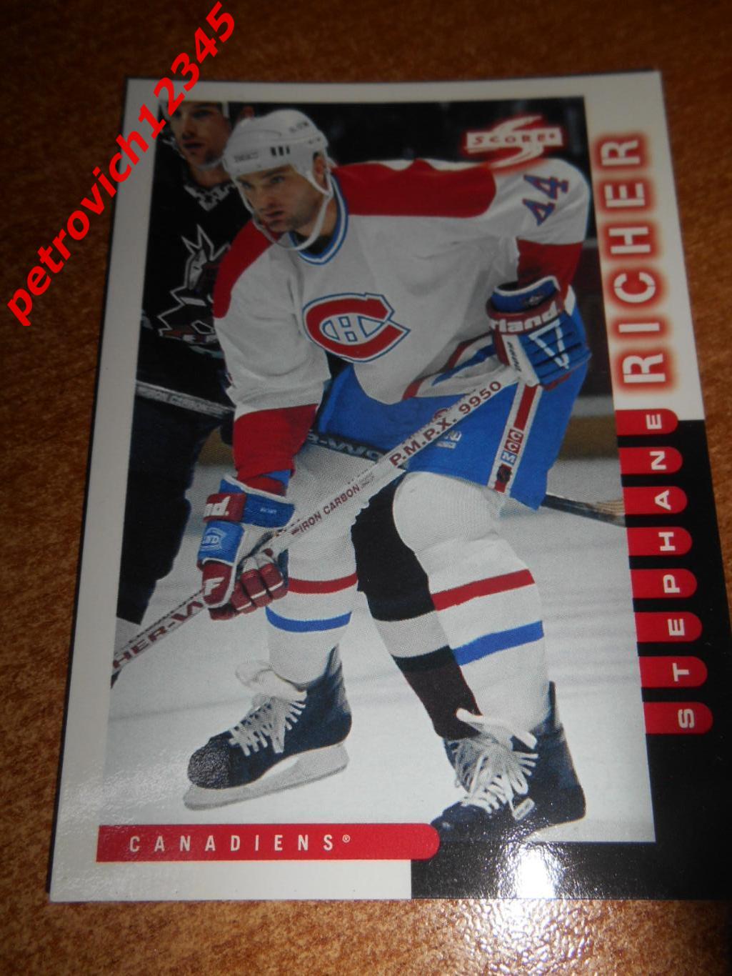 хоккей.карточка - 213 - Stephane Richer - Montreal Canadiens