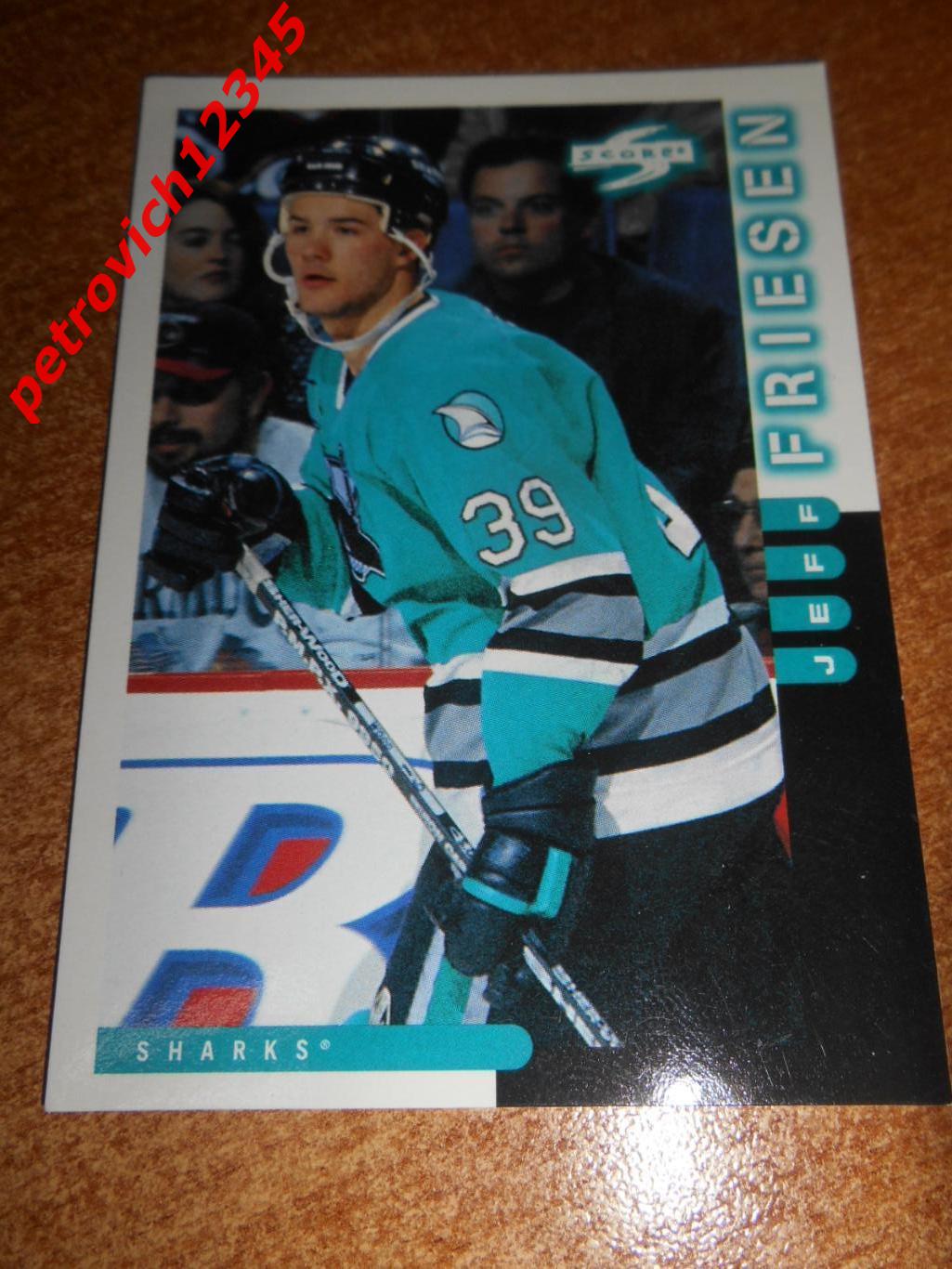хоккей.карточка - 170 - Jeff Friesen - San Jose Sharks