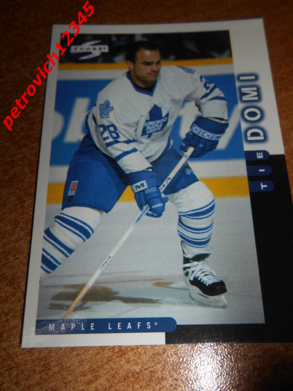 хоккей.карточка - 219 - Tie Domi - Toronto Maple Leafs