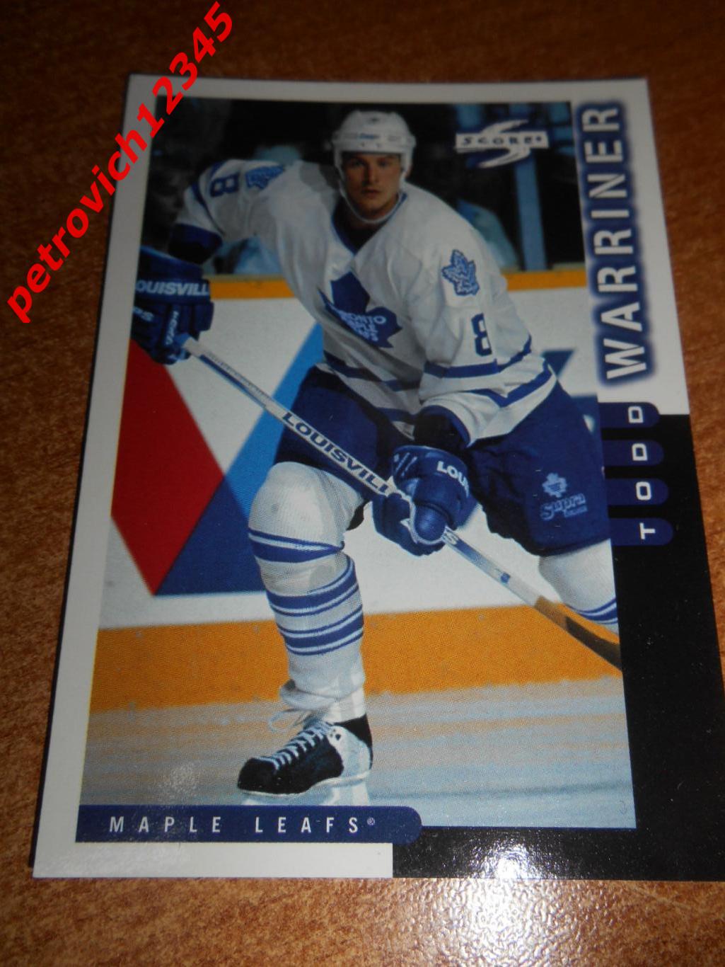 хоккей.карточка - 207 - Todd Warriner - Toronto Maple Leafs