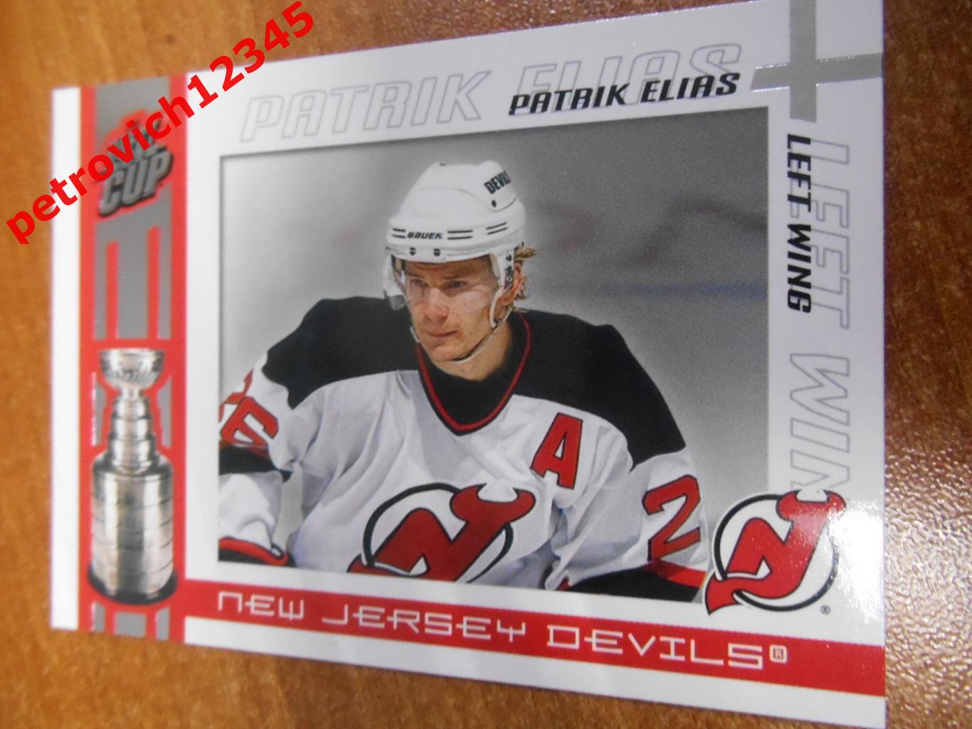 хоккей.карточка - 64 - Patrik Elias - New Jersey Devils