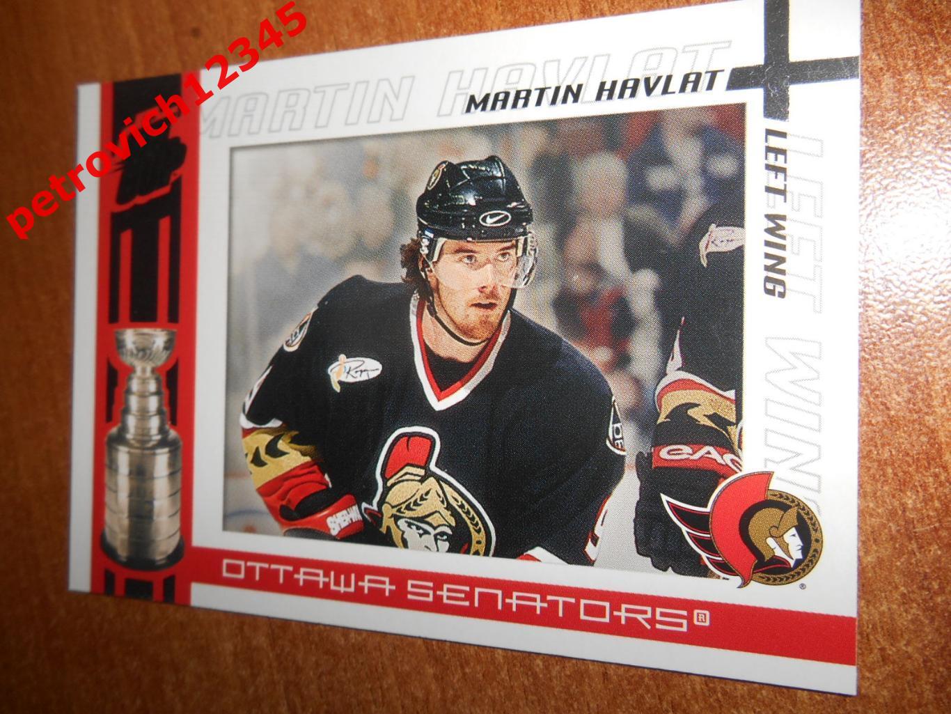 хоккей.карточка - 74 - Martin Havlat - Ottawa Senators