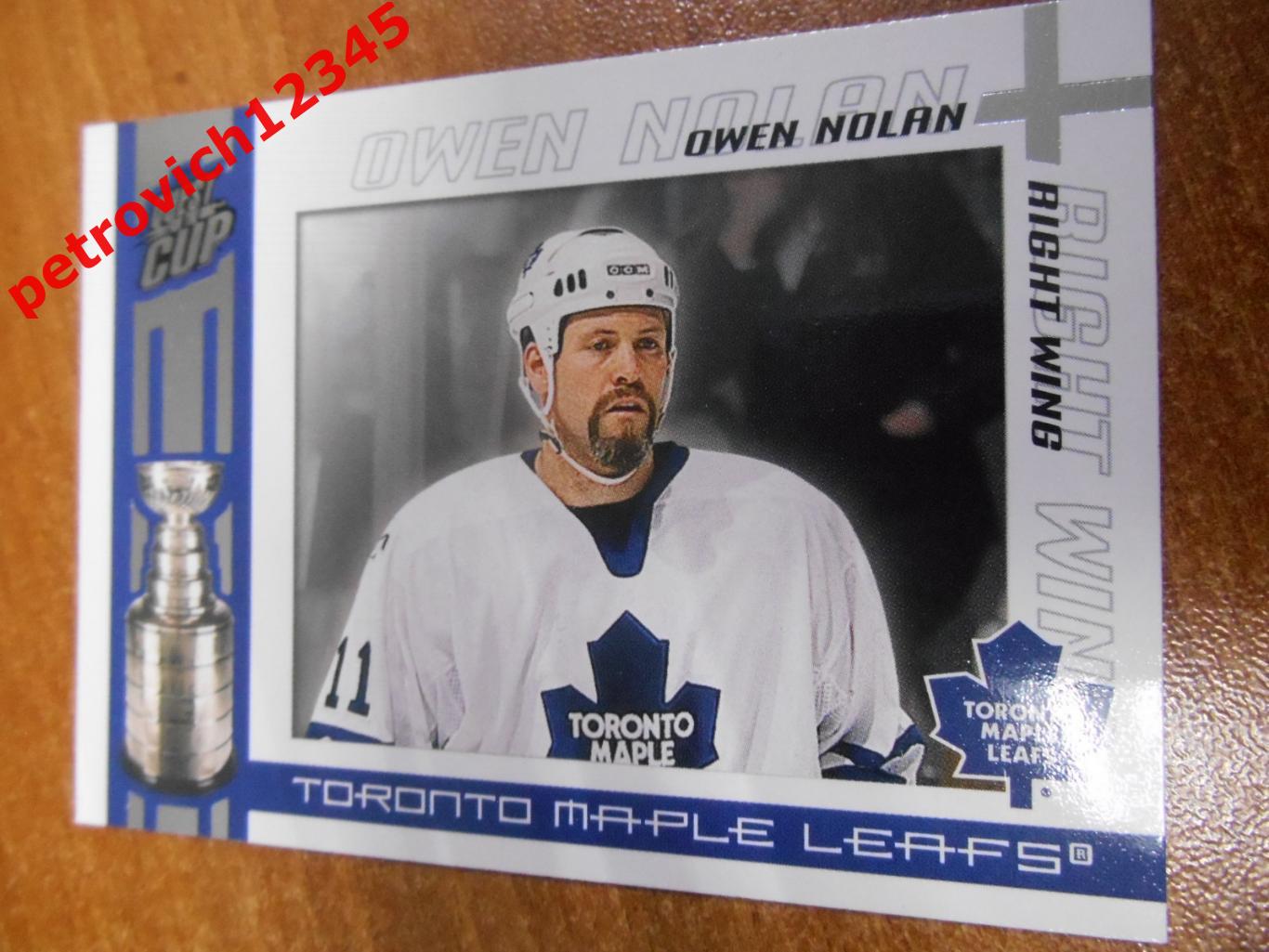 хоккей.карточка - 95 - Owen Nolan - Toronto Maple Leafs