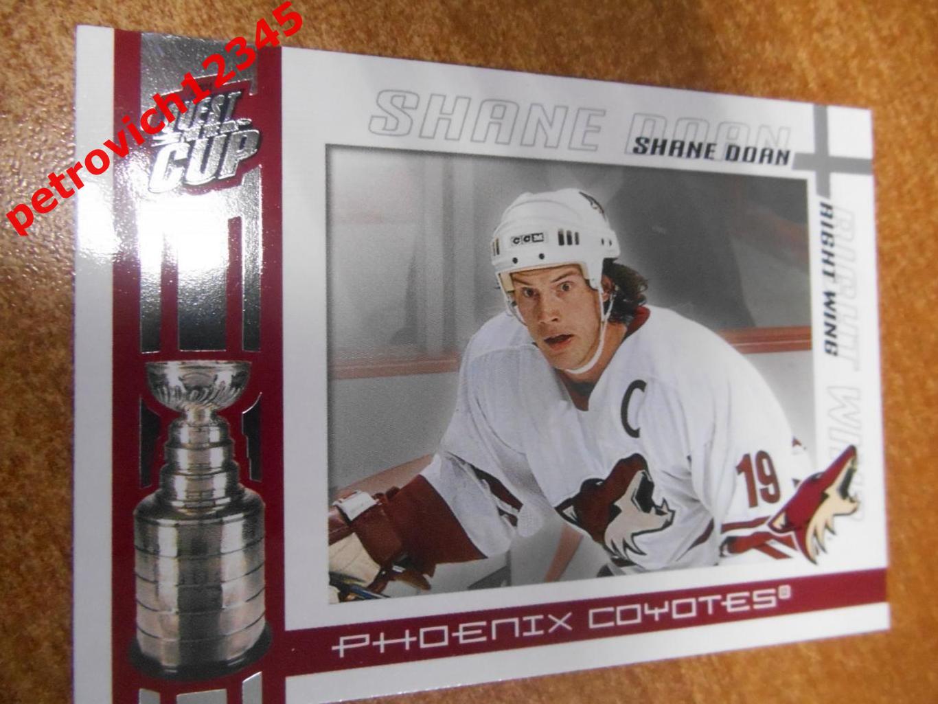 хоккей.карточка - 81 - Shane Doan - Phoenix Coyotes