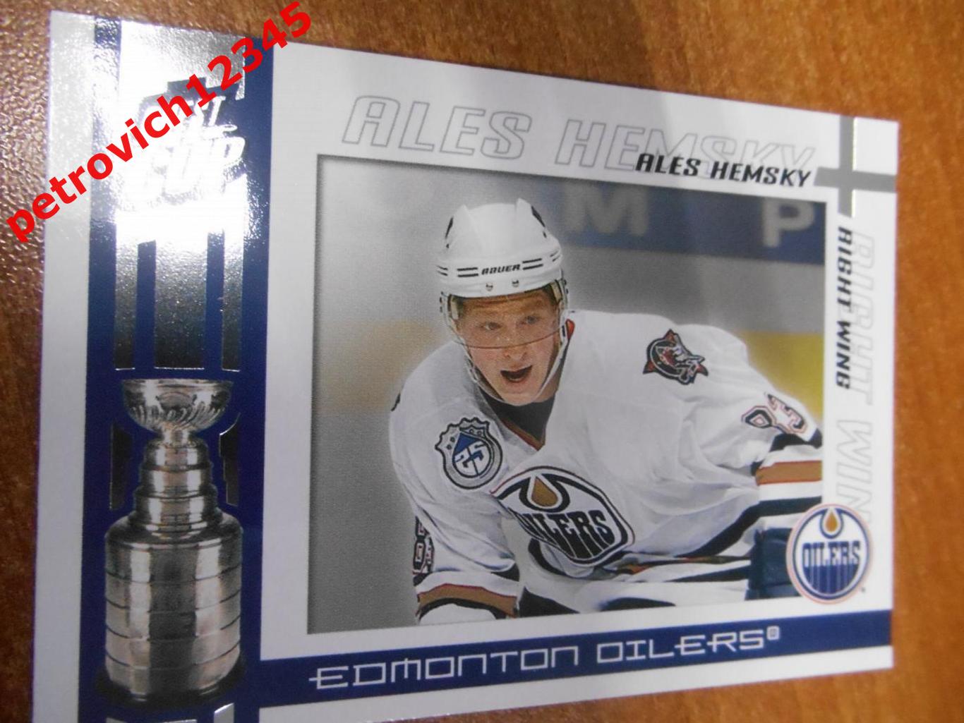 хоккей.карточка - 42 - Ales Hemsky - Edmonton Oilers