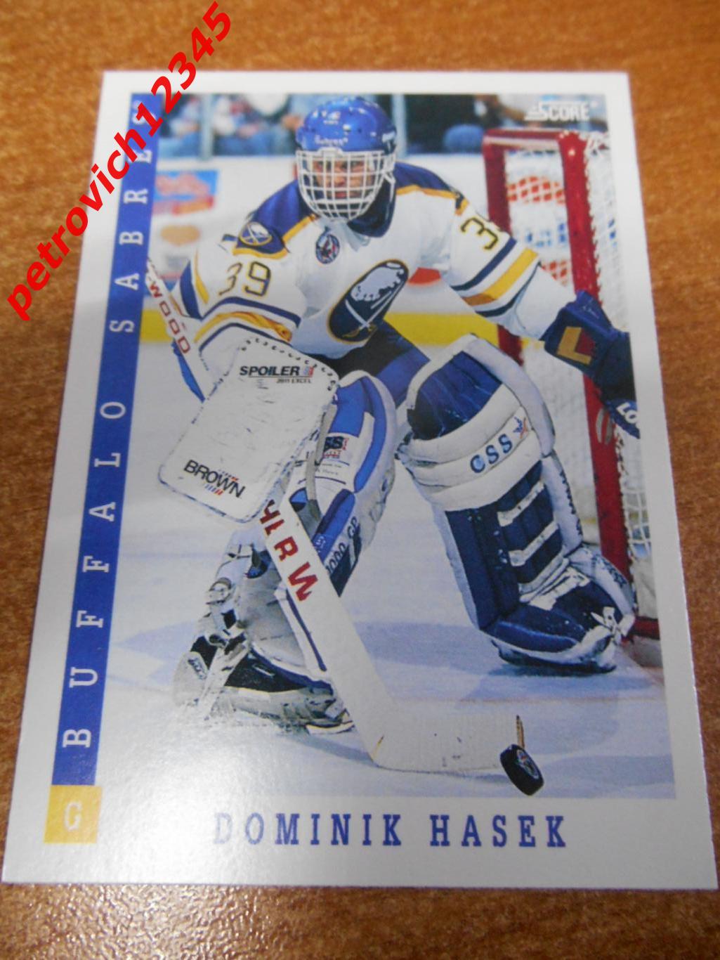 хоккей.карточка - 281 - Dominik Hasek - Buffalo Sabres