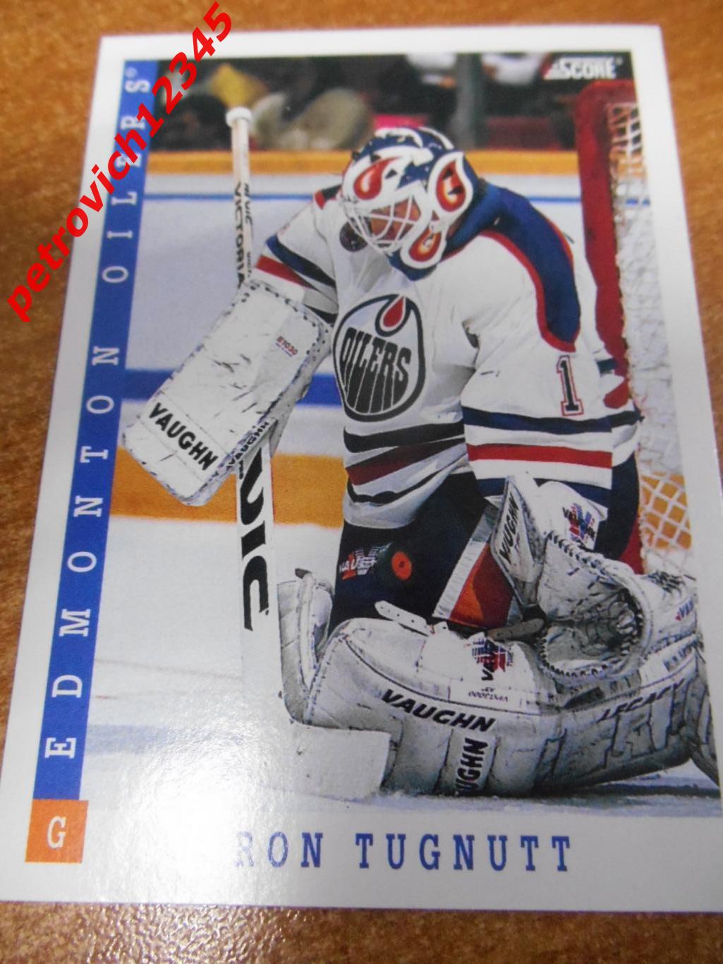 хоккей.карточка - 368 - Ron Tugnutt - Edmonton Oilers