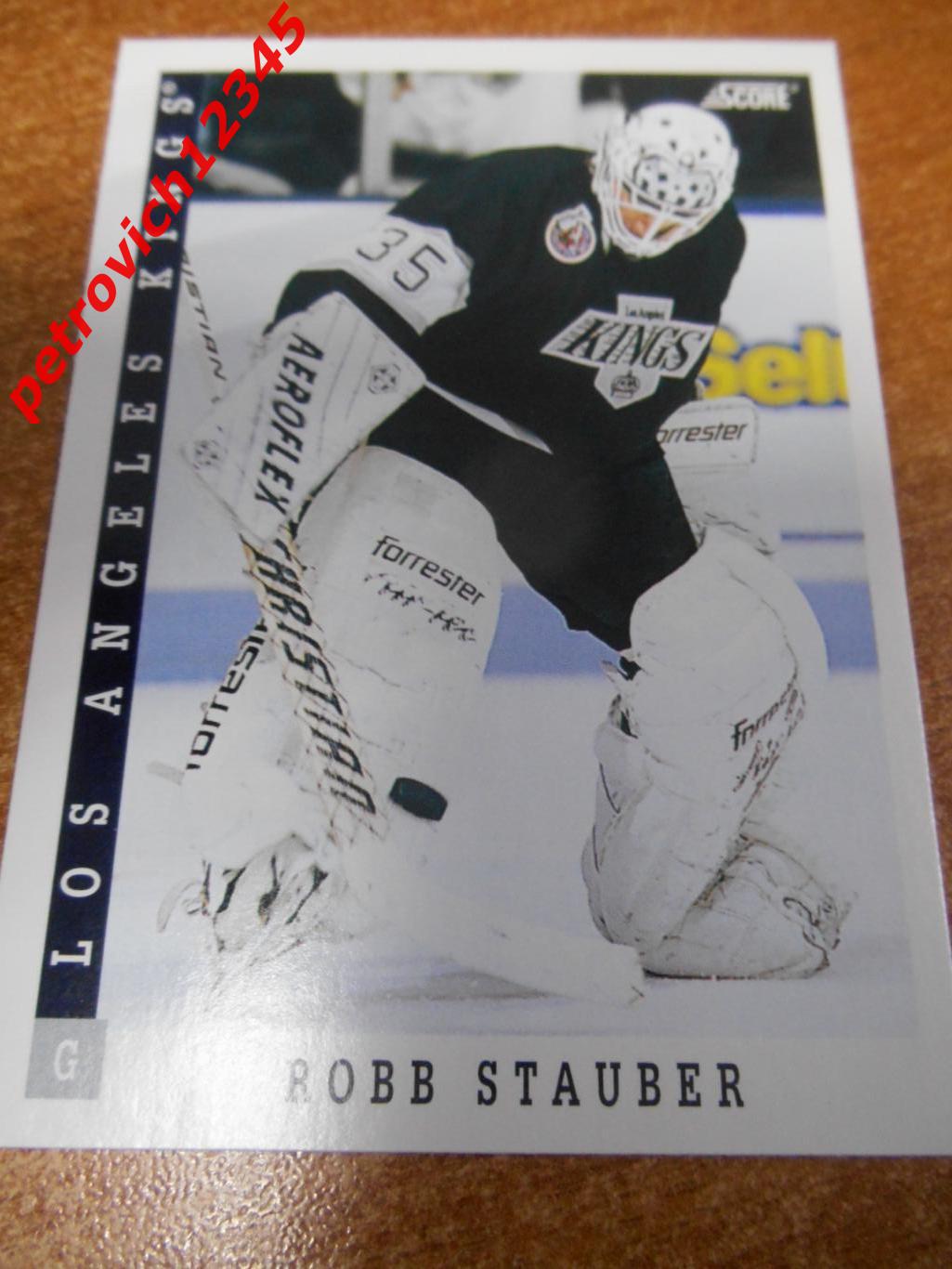 хоккей.карточка - 346 - Robb Stauber - Los Angeles Kings