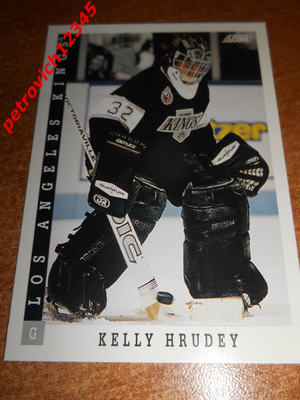 хоккей.карточка - 140 - Kelly Hrudey - Los Angeles Kings