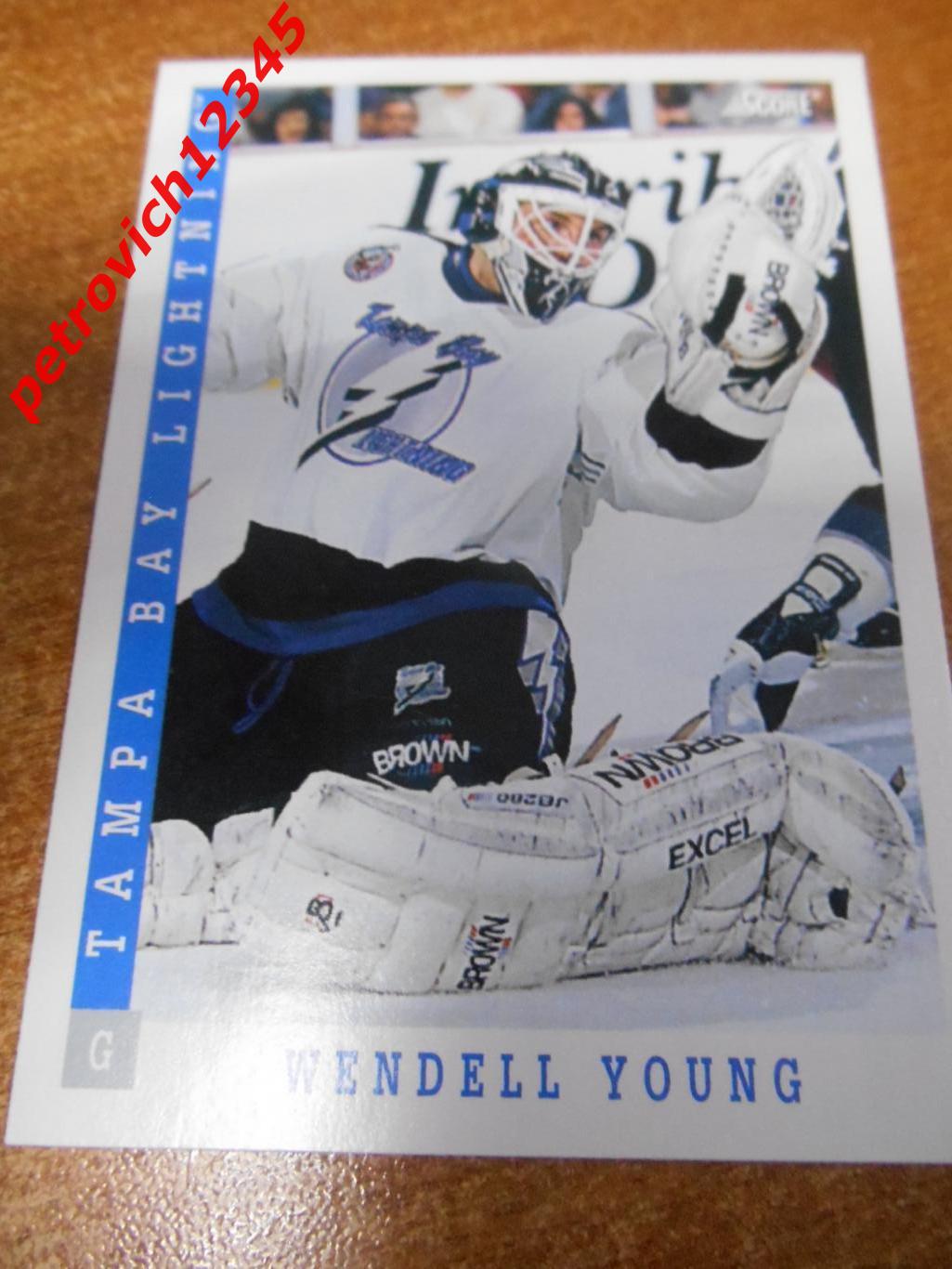 хоккей.карточка - 341 - Wendell Young - Tampa Bay Lightning