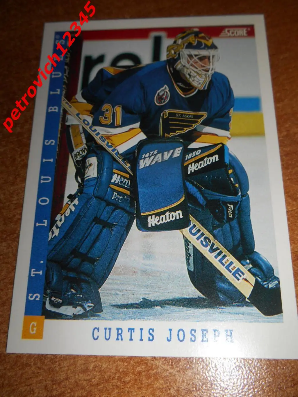 хоккей.карточка - 116 - Curtis Joseph - St. Louis Blues