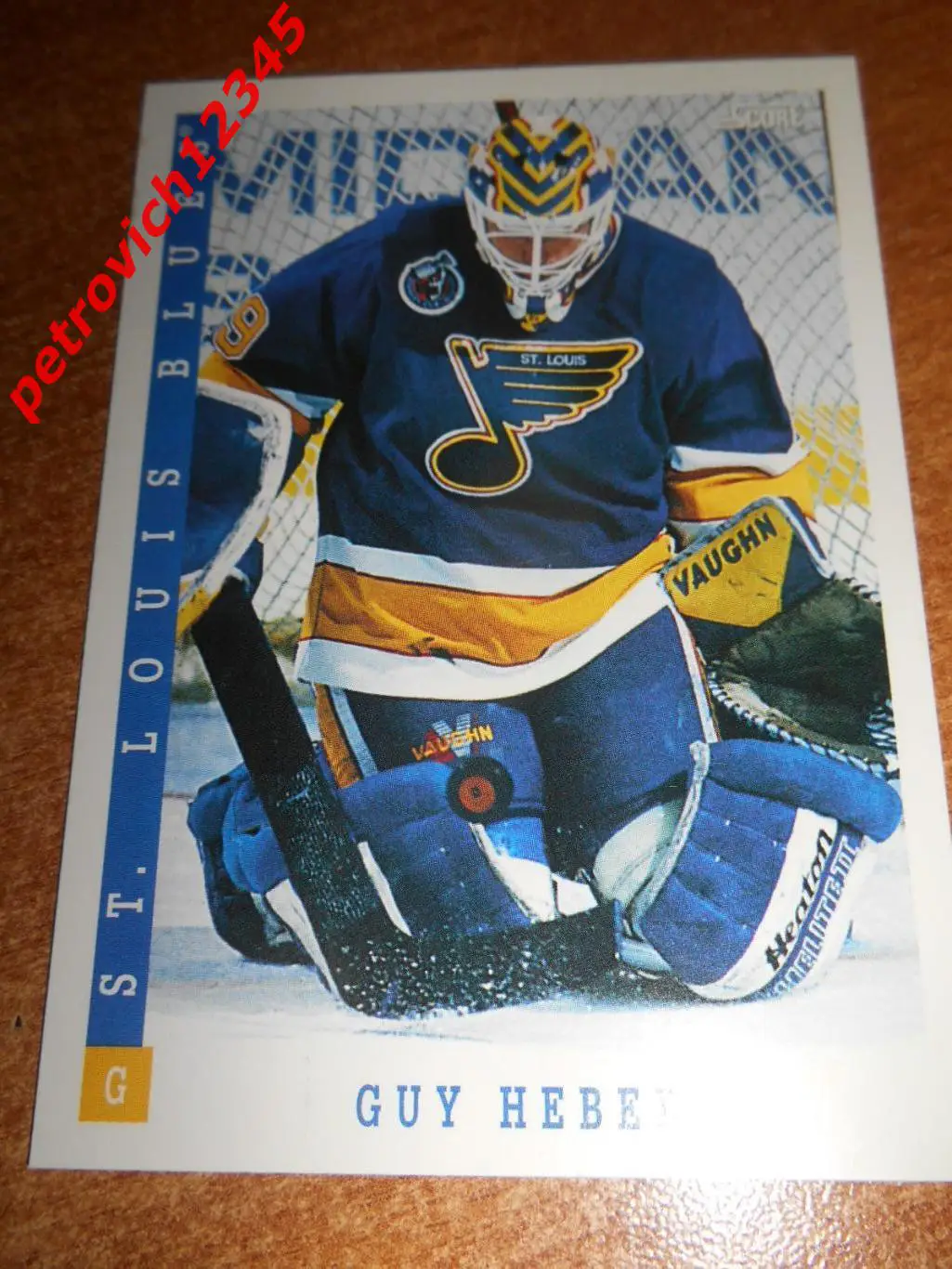 хоккей.карточка - 426 - Guy Hebert - St. Louis Blues