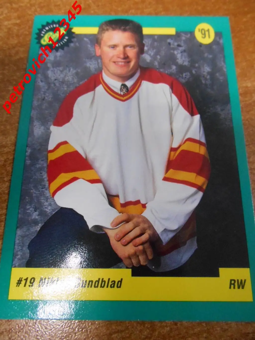 хоккей.карточка - 16 - Niklas Sundblad - Calgary Flames