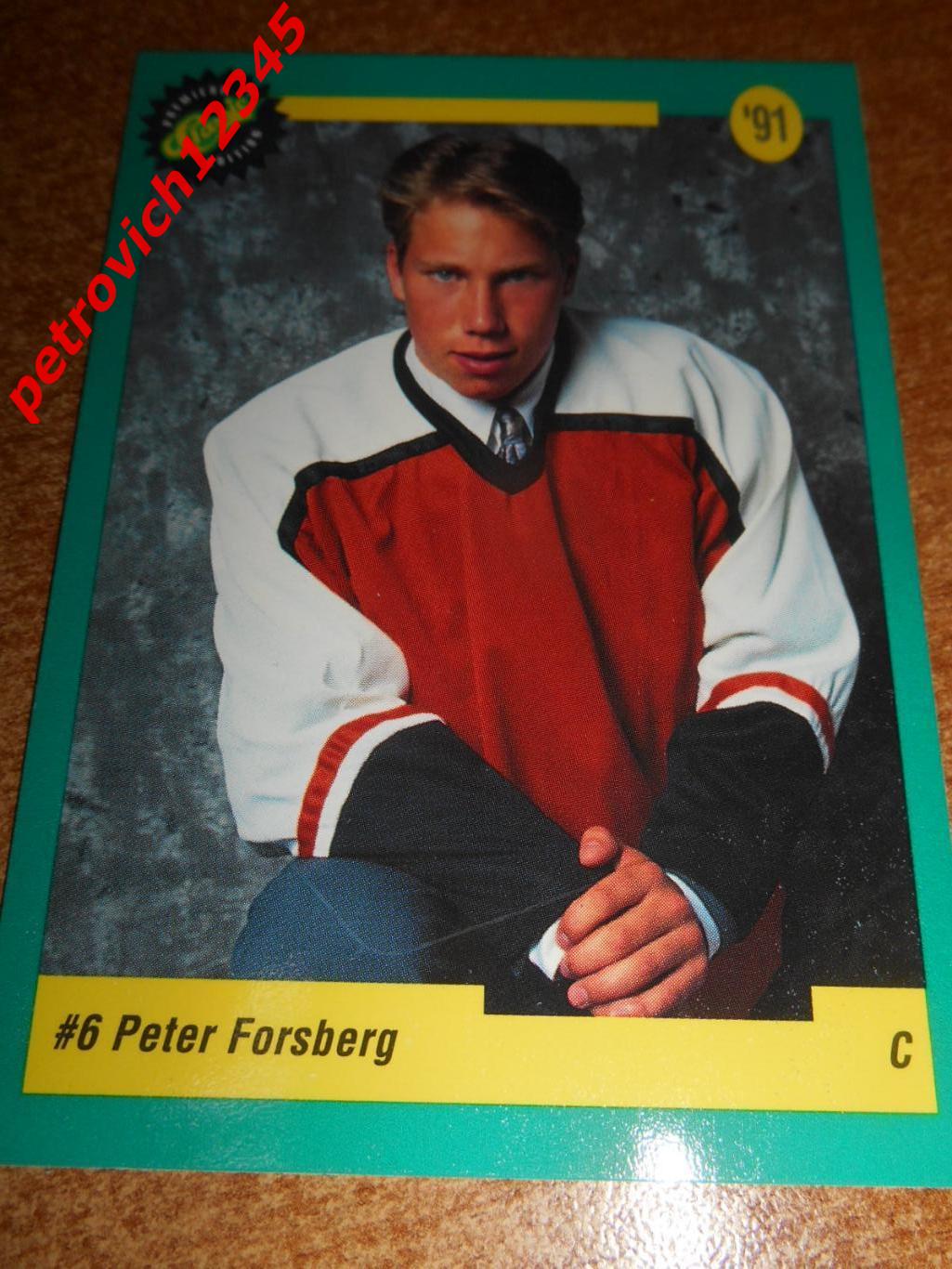 хоккей.карточка - 5 - Peter Forsberg - Philadelphia Flyers