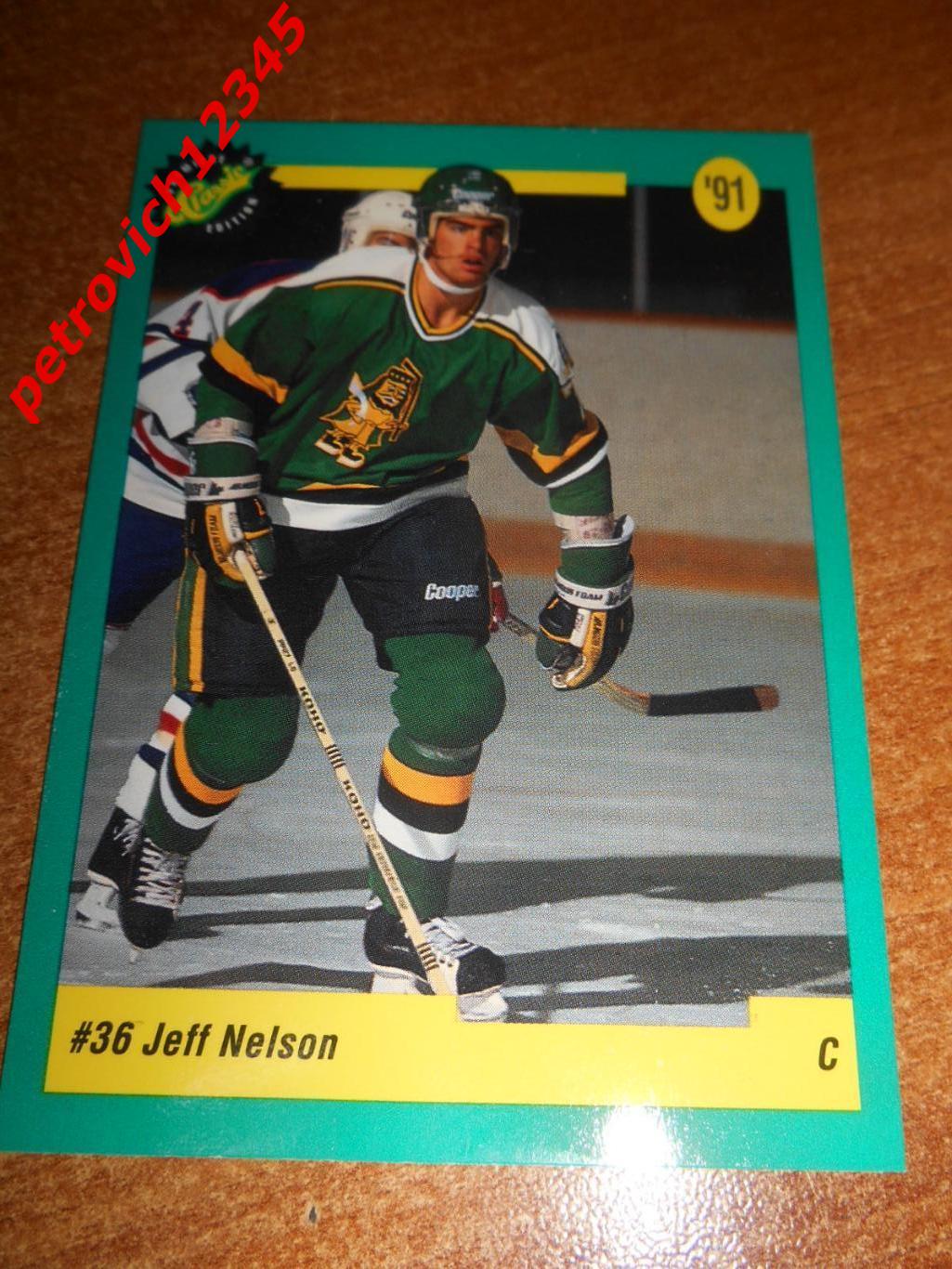 хоккей.карточка - 32 - Jeff Nelson - Washington Capitals