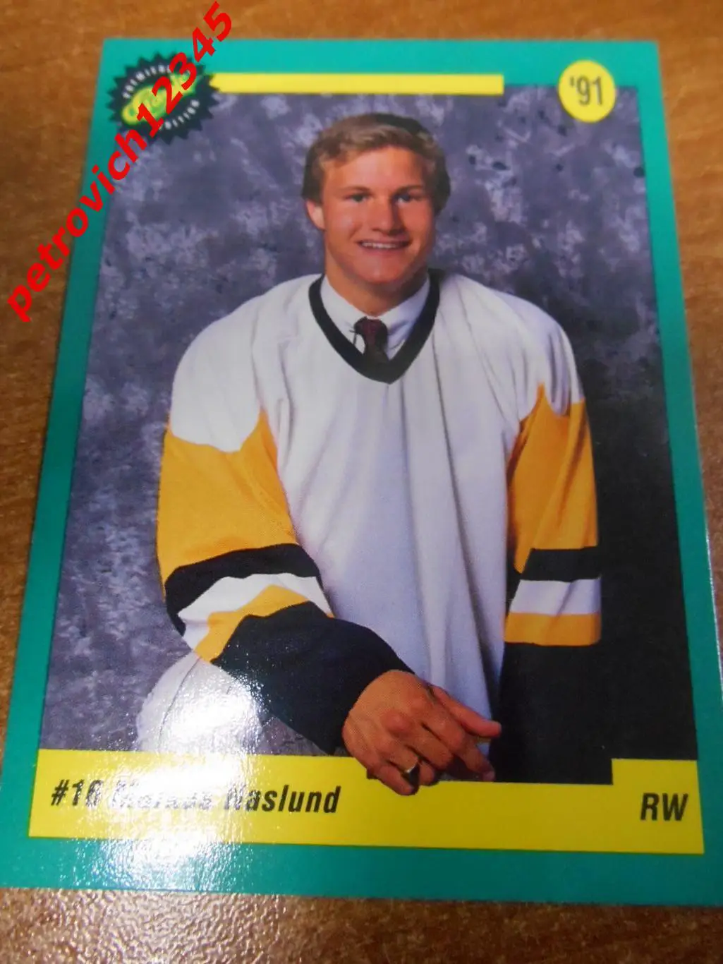 хоккей.карточка - 13 - Markus Naslund - Pittsburgh Penguins