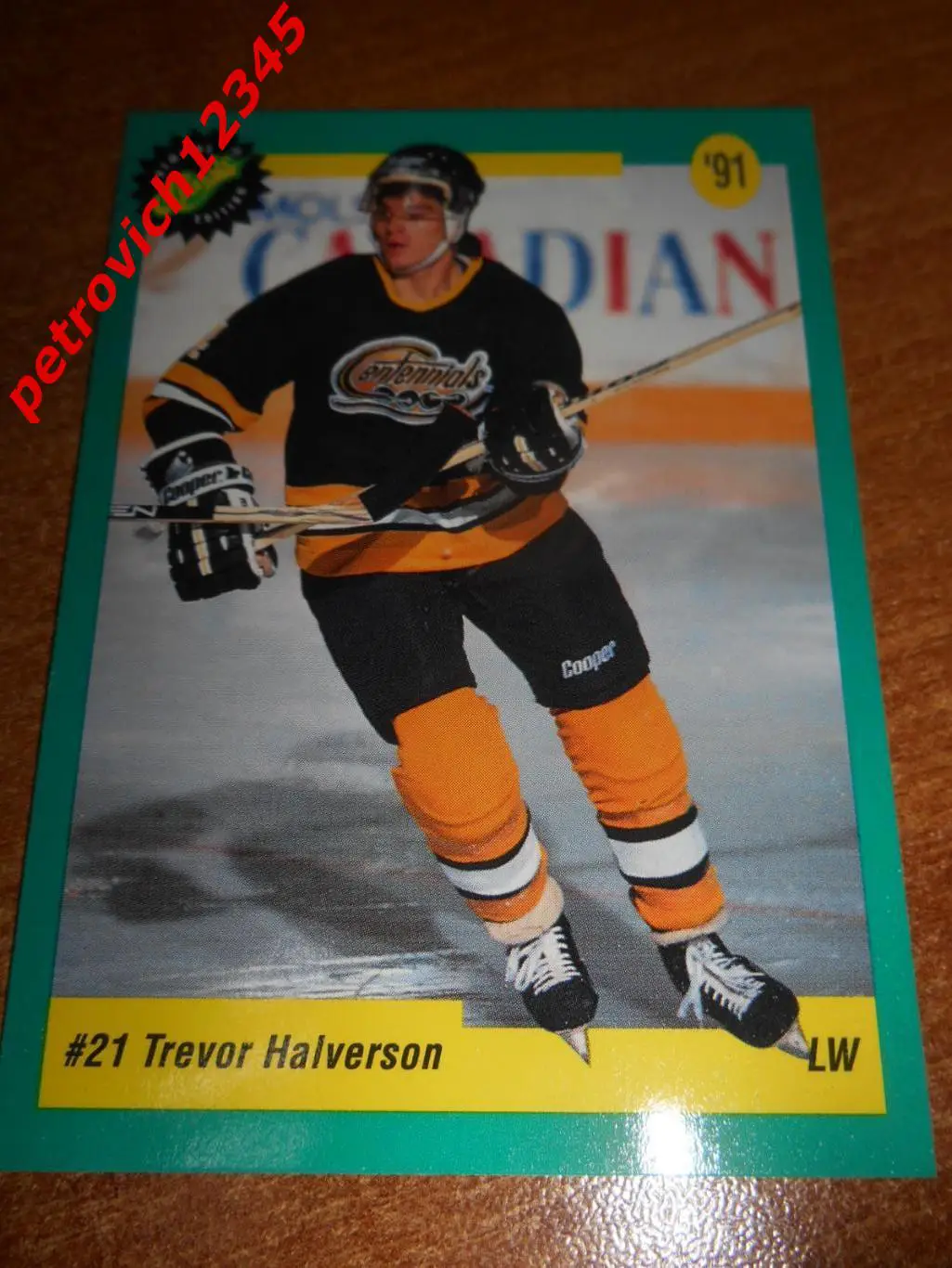 хоккей.карточка - 18 - Trevor Halverson - Washington Capitals