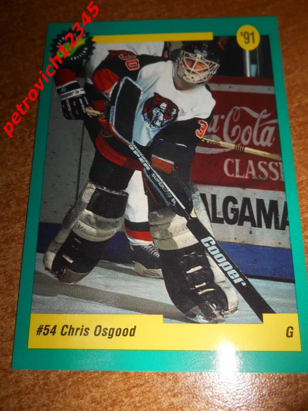 хоккей.карточка - 43 - Chris Osgood - Detroit Red Wings