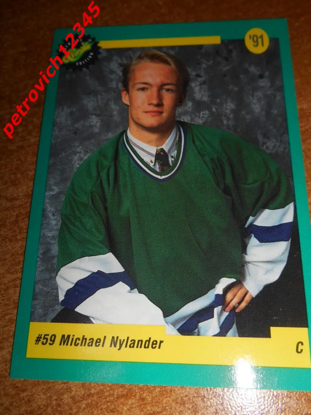 хоккей.карточка - 47 - Michael Nylander - Hartford Whalers