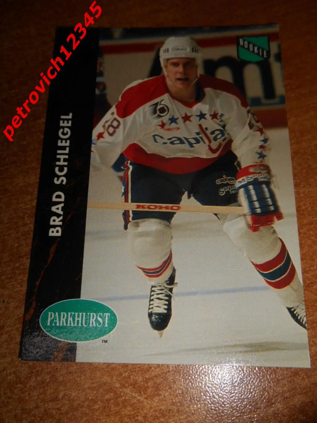 хоккей.карточка - 413 - Brad Schlegel ROO, RC - Washington Capitals