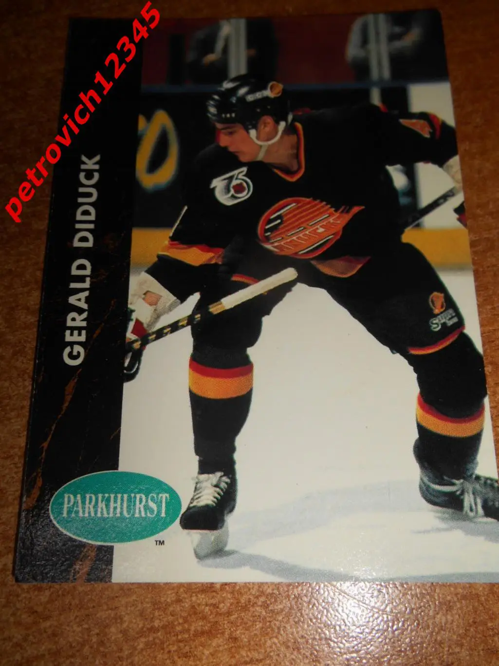 хоккей.карточка - 407 - Gerald Diduck - Vancouver Canucks