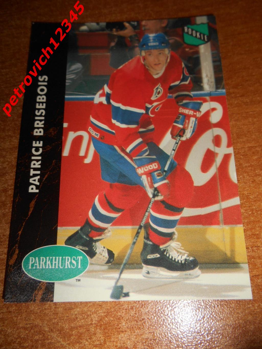 хоккей.карточка - 309 - Patrice Brisebois ROO - Montreal Canadiens