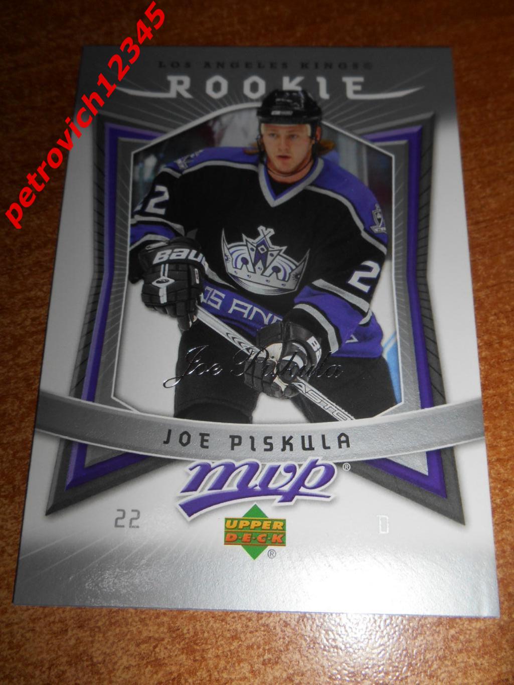 хоккей.карточка - 331 - Joe Piskula ROO, RC - Los Angeles Kings