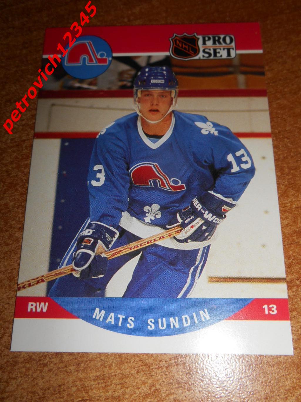 хоккей.карточка - 636 - Mats Sundin RC - Quebec Nordiques