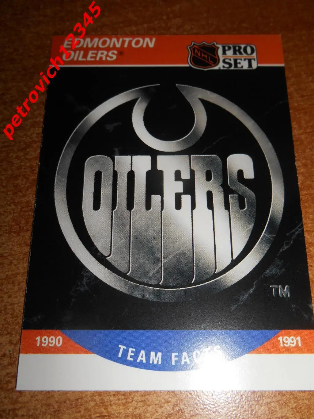 хоккей.карточка - 571 - Edmonton Oilers Logo