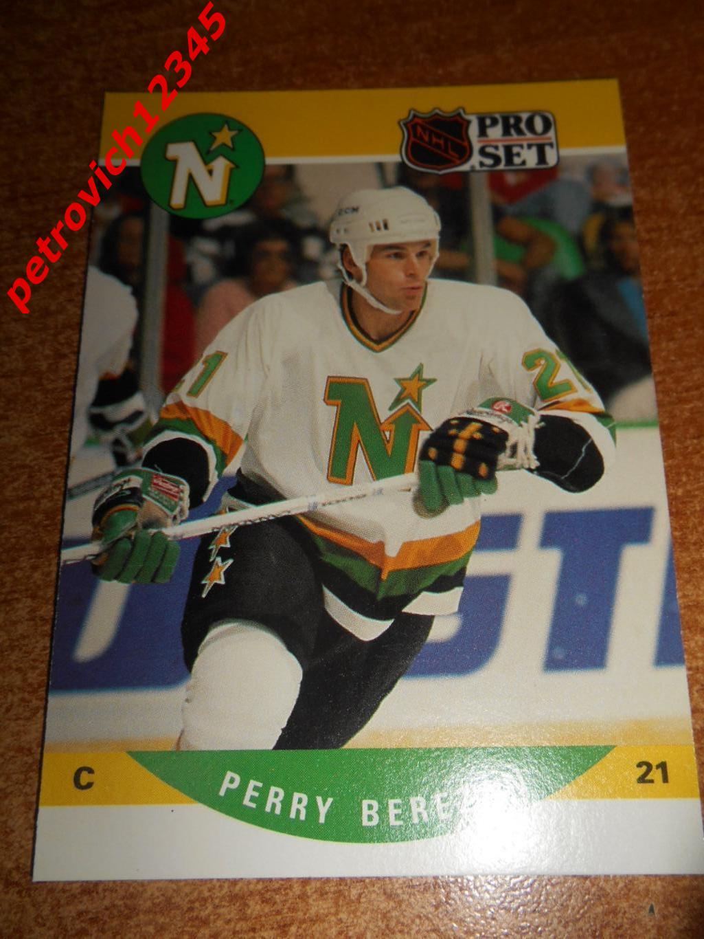 хоккей.карточка - 459 - Perry Berezan RC - Minnesota North Stars