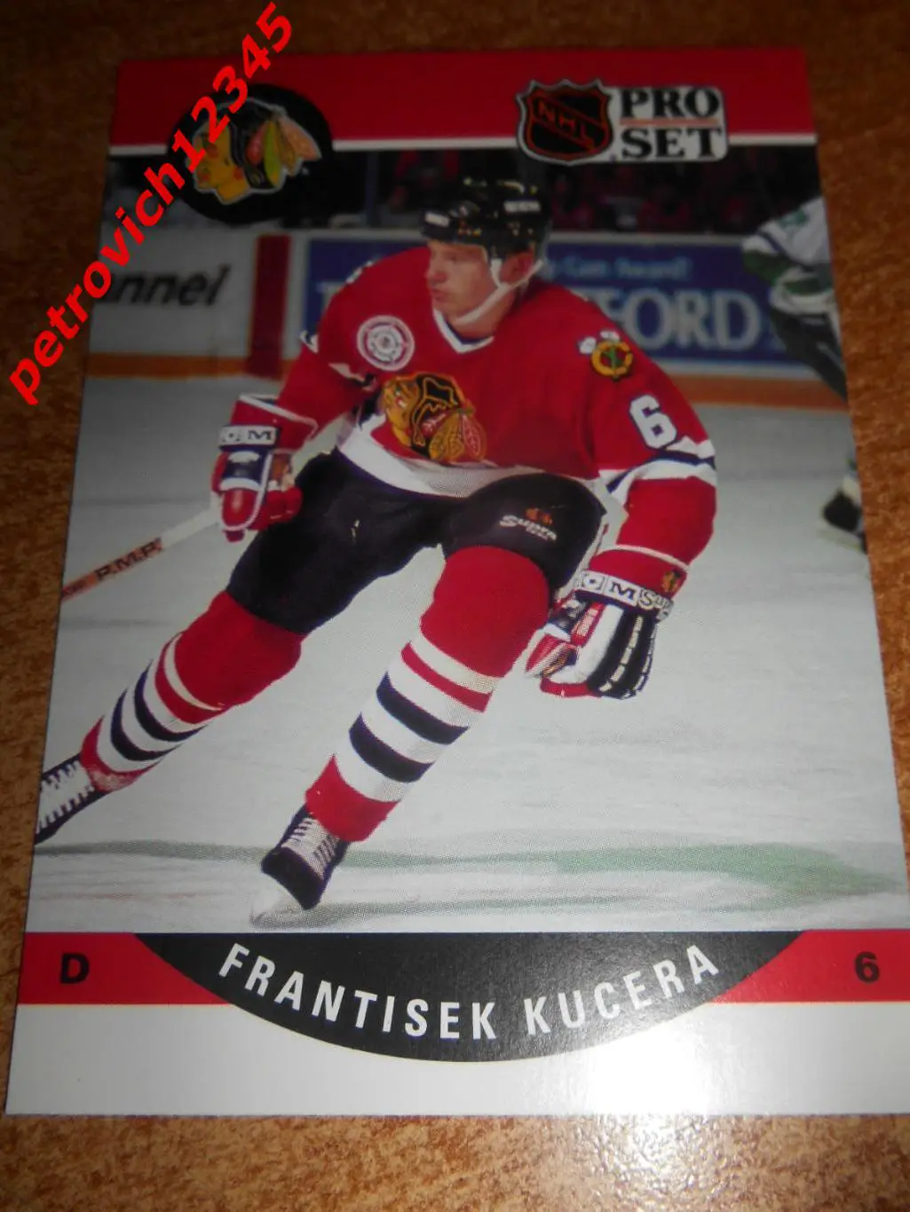 хоккей.карточка - 599 - Frantisek Kucera RC - Chicago Blackhawks