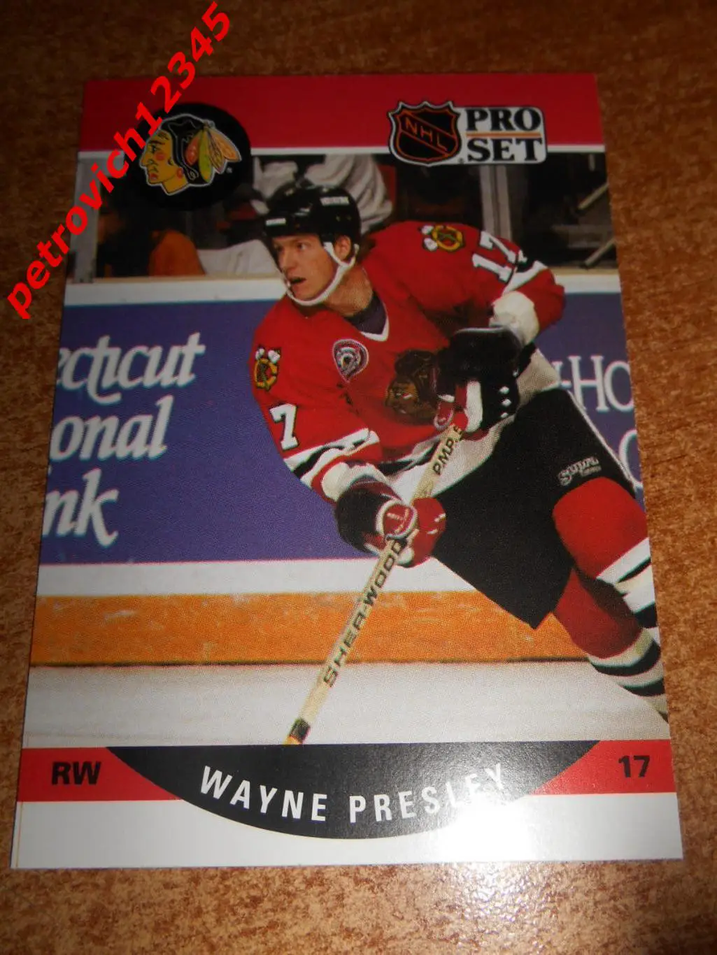 хоккей.карточка - 434 - Wayne Presley - Chicago Blackhawks