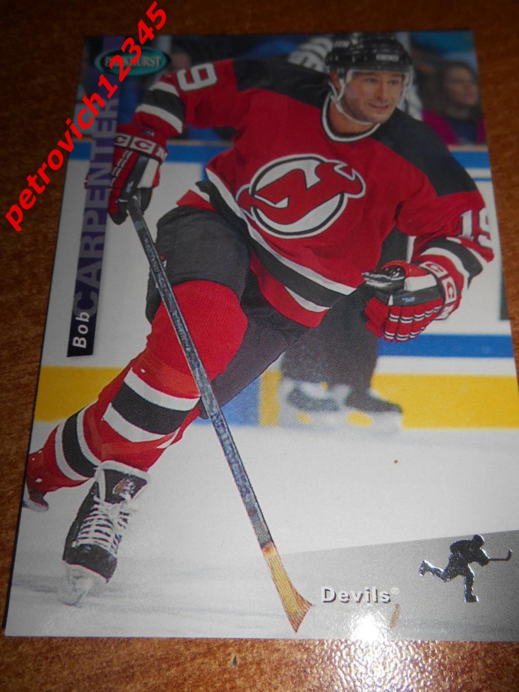 хоккей.карточка - SE96 - Bob Carpenter - New Jersey Devils