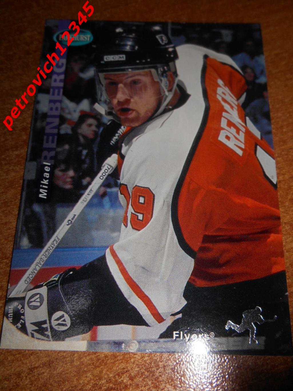 хоккей.карточка - SE129 - Mikael Renberg - Philadelphia Flyers