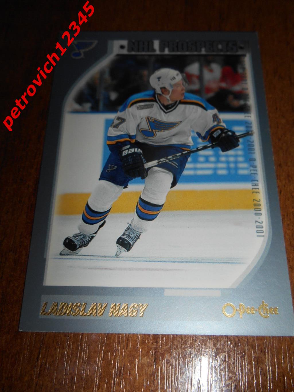 хоккей.карточка - 297 - Ladislav Nagy PROS - St. Louis Blues