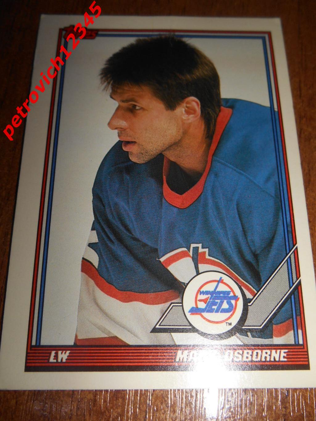 хоккей.карточка - 345 - Mark Osborne - Winnipeg Jets