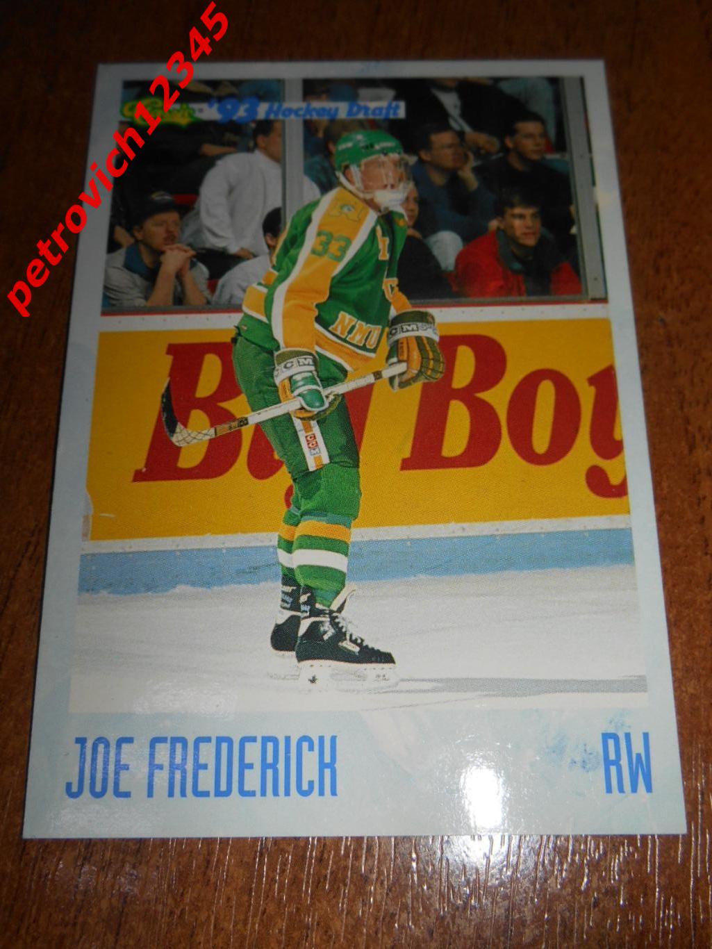 хоккей.карточка - 65 - Joe Frederick - Northern Michigan Wildcats