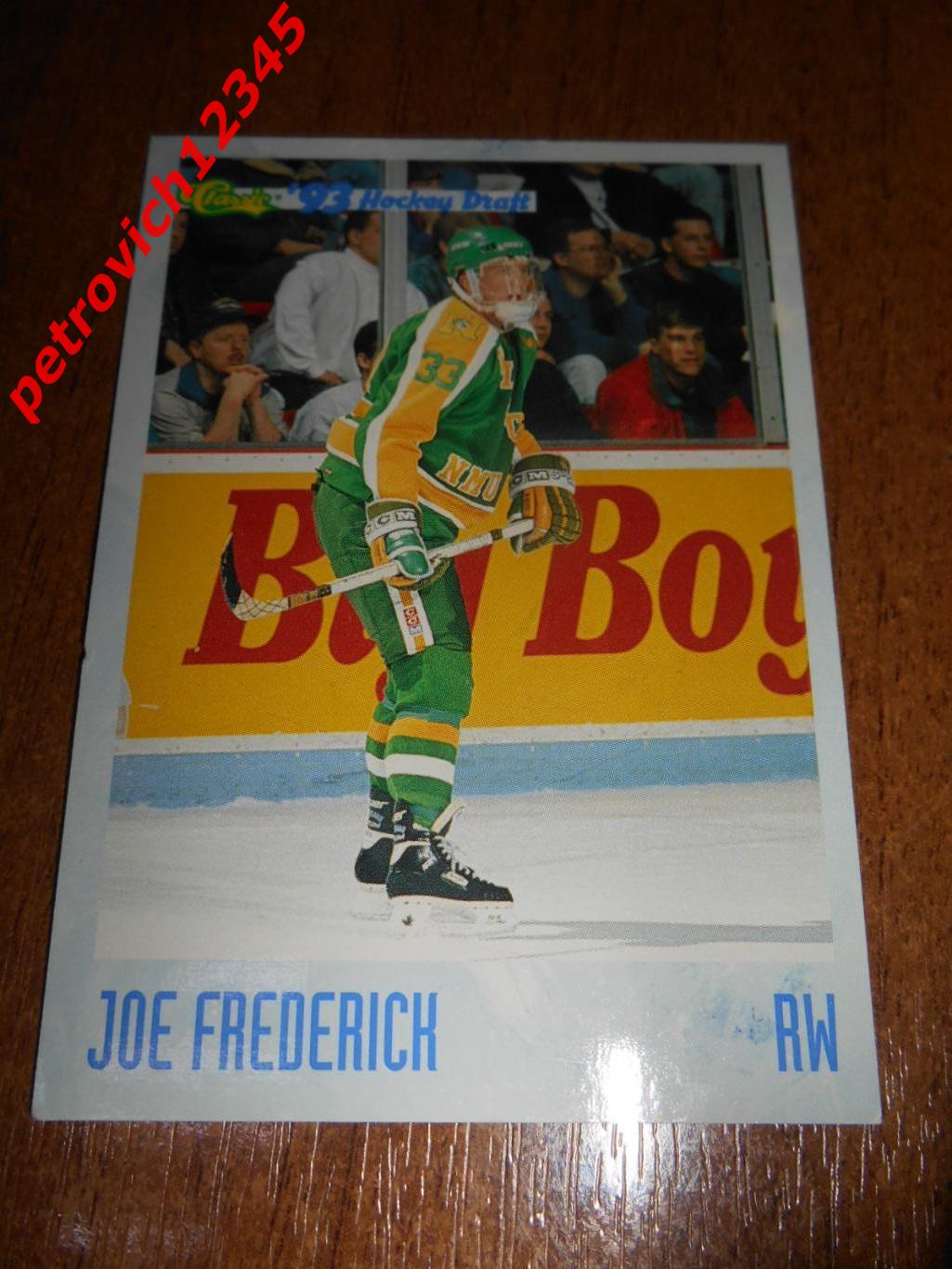 хоккей.карточка - 65 - Joe Frederick - Northern Michigan Wildcats