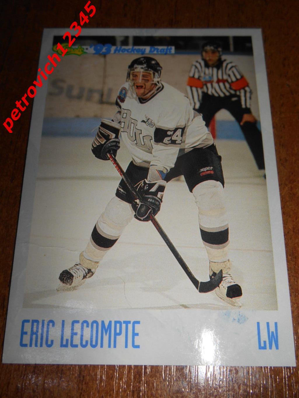 хоккей.карточка - 23 - Eric Lecompte - Hull Olympiques