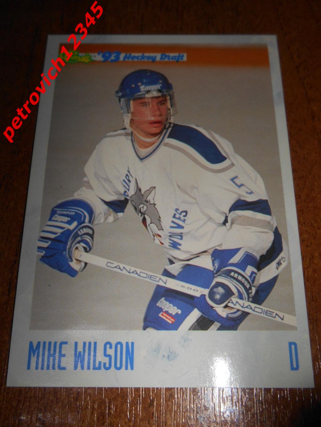 хоккей.карточка - 32 - Mike Wilson - Sudbury Wolves