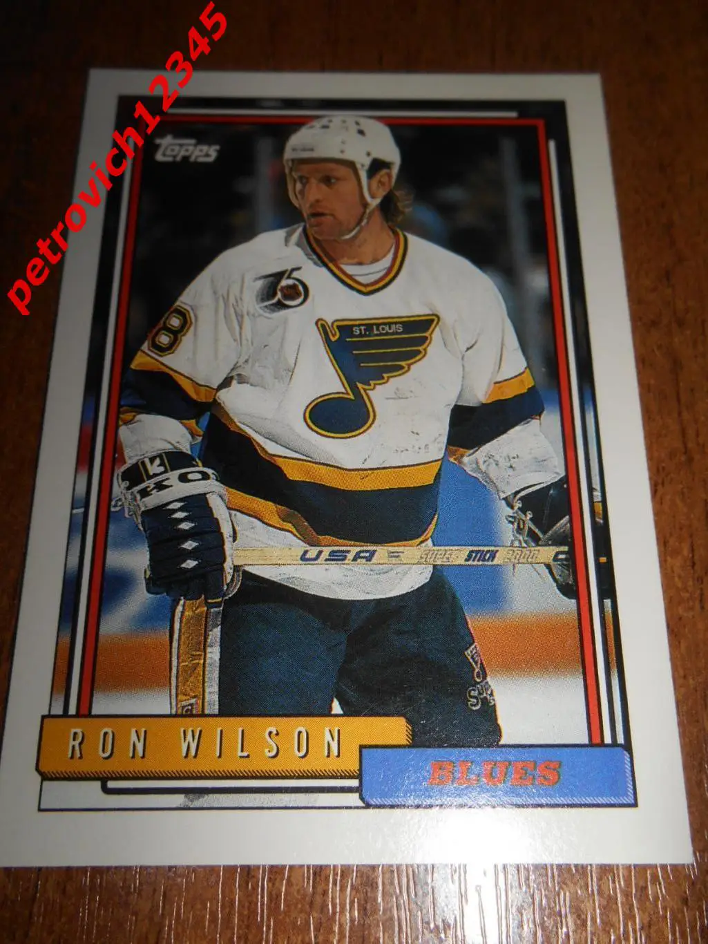 хоккей.карточка - 78 - Ron Wilson - St. Louis Blues