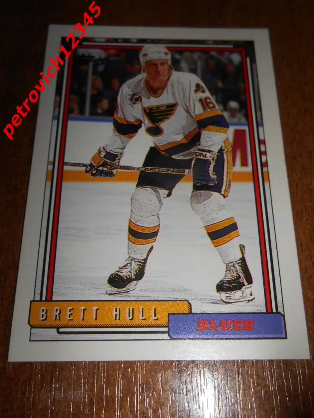 хоккей.карточка - 2 - Brett Hull- St. Louis Blues