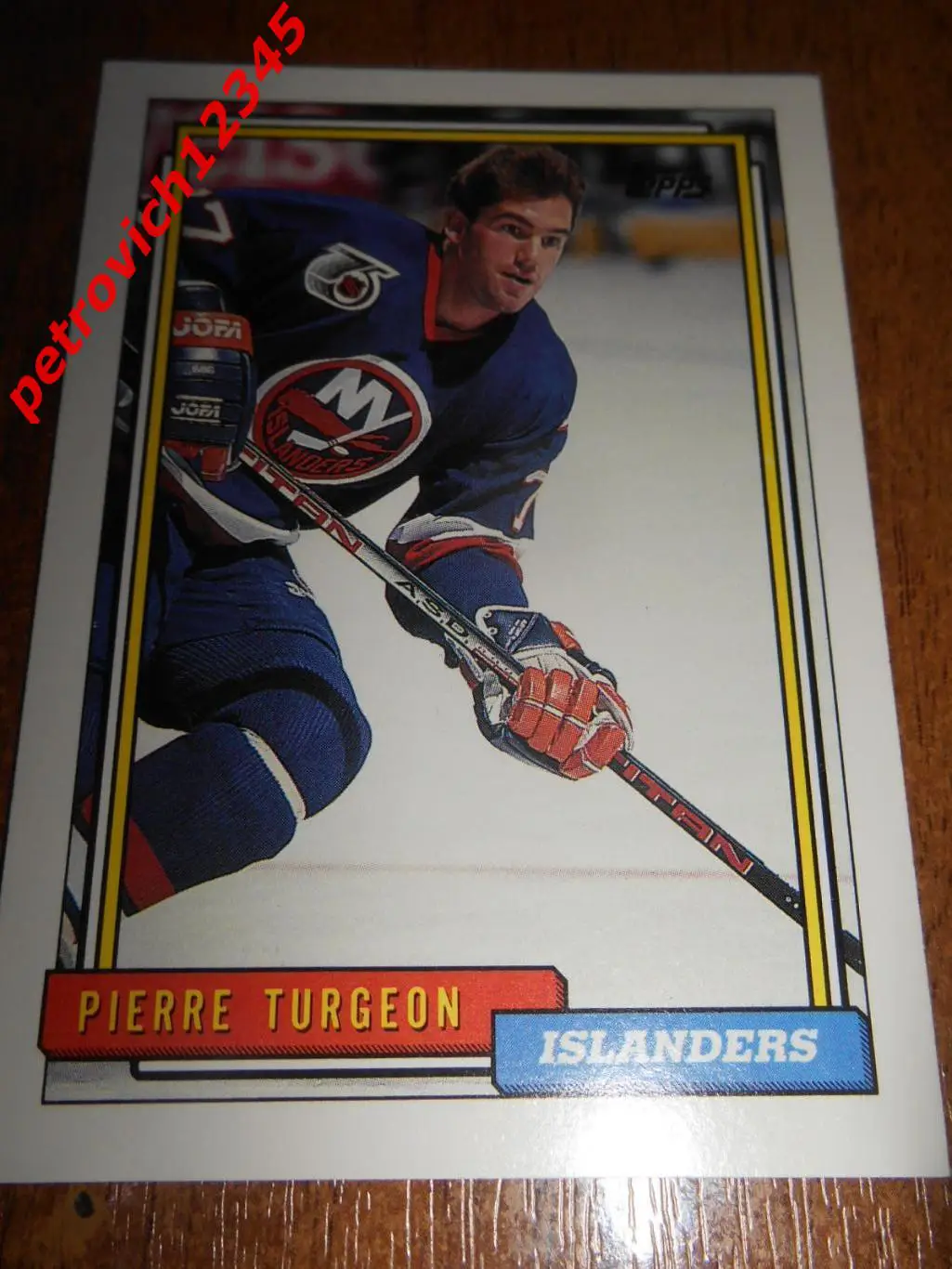 хоккей.карточка - 289 - Pierre Turgeon - New York Islanders