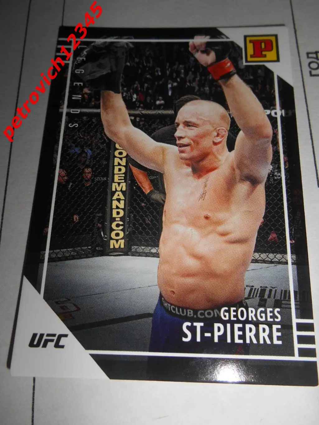 карточка - PANINI UFC Debut edition 2022. - Georges St-Pierre