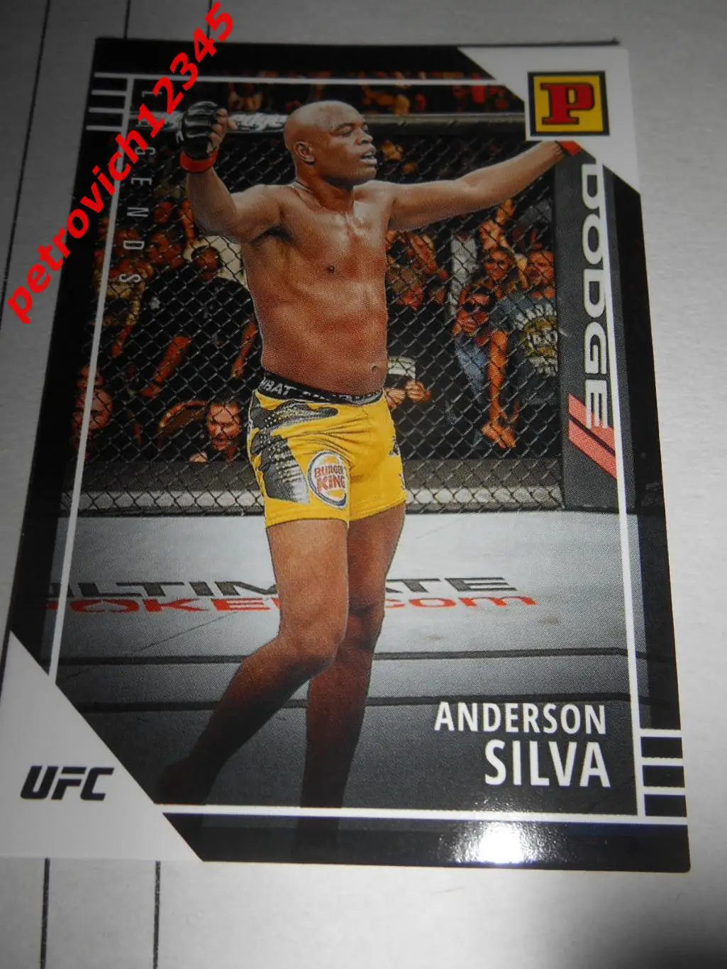 карточка - PANINI UFC Debut edition 2022. - Anderson Silva
