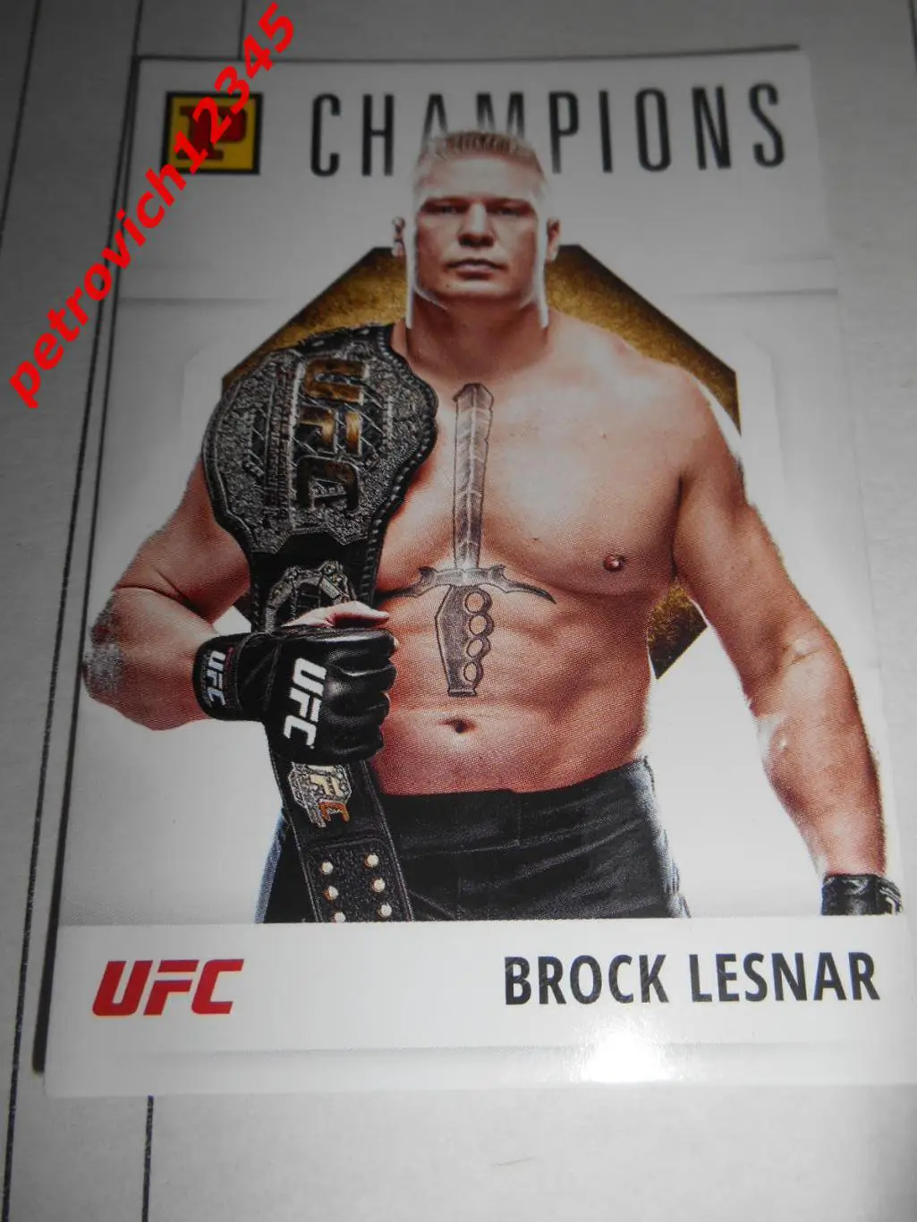 карточка - PANINI UFC Debut edition 2022. - Brock Lesnar
