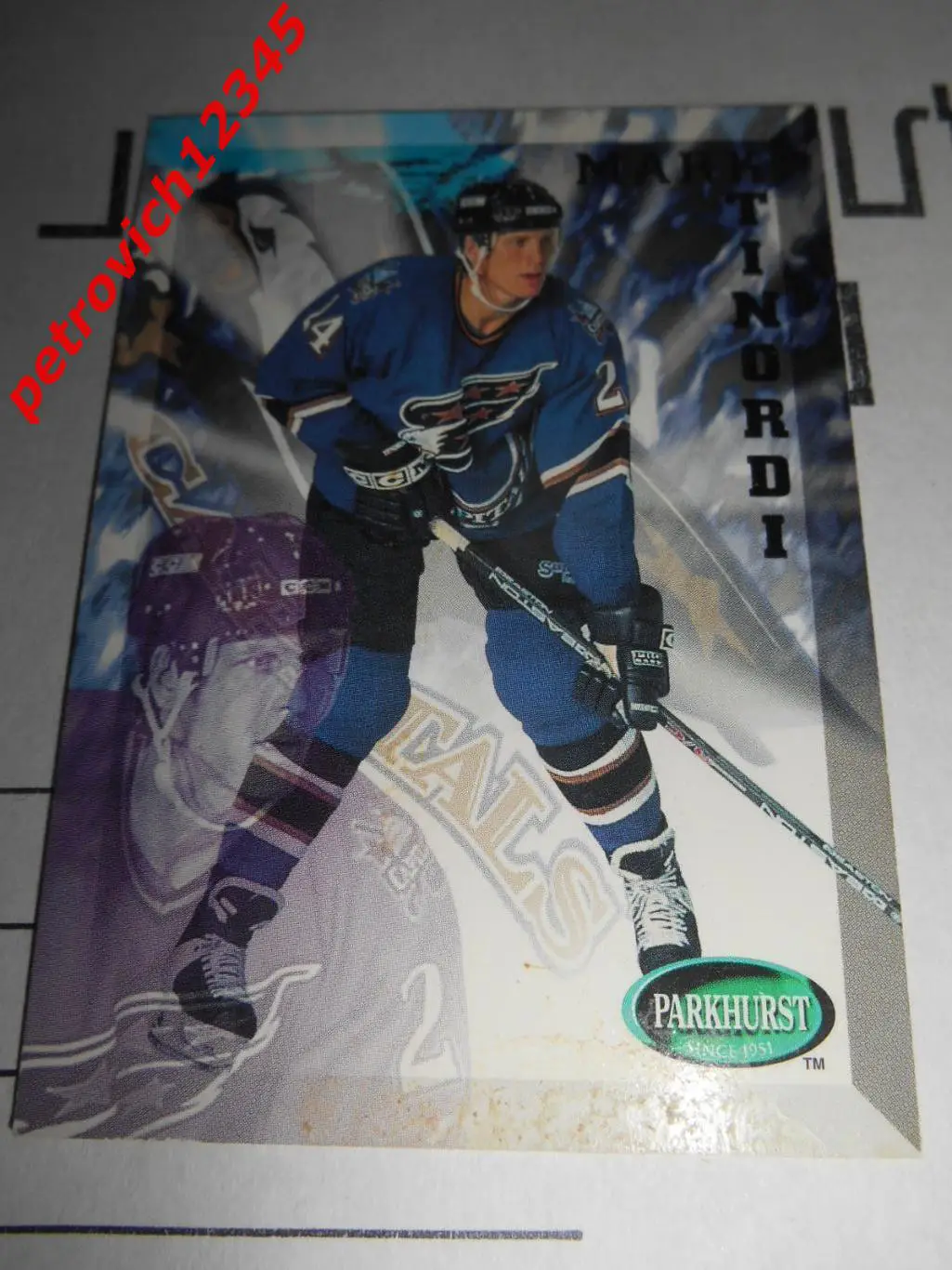 хоккей.карточка - 224 - Mark Tinordi - Washington Capitals