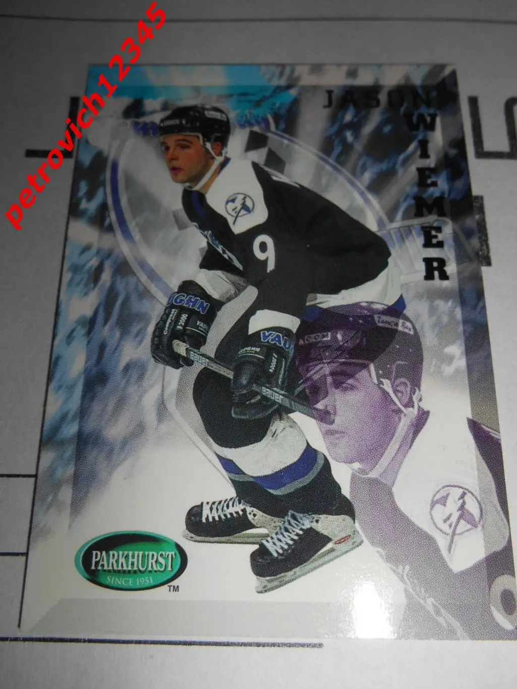 хоккей.карточка - 193 - Jason Wiemer - Tampa Bay Lightning